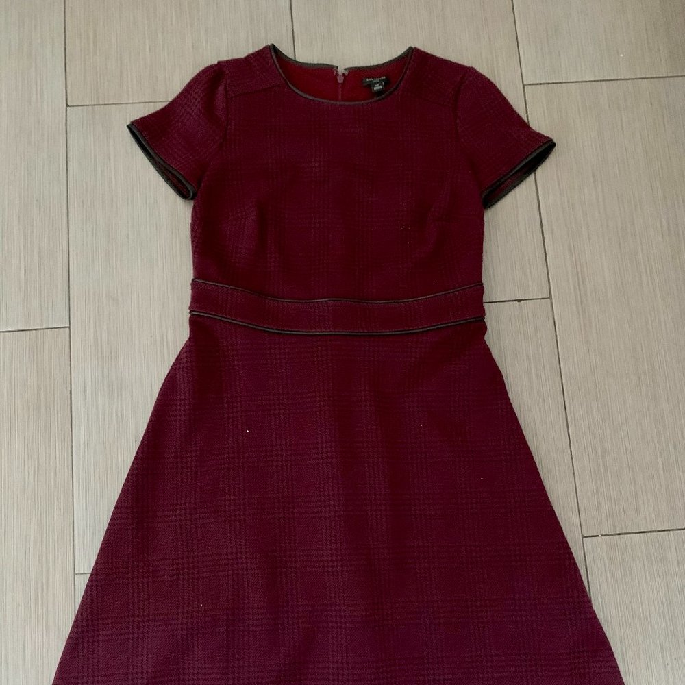 Plaid tea length dress